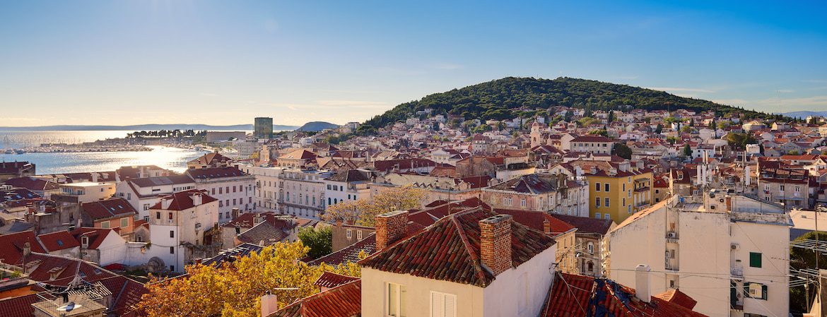 Views about the old town, 24 hours in Split
