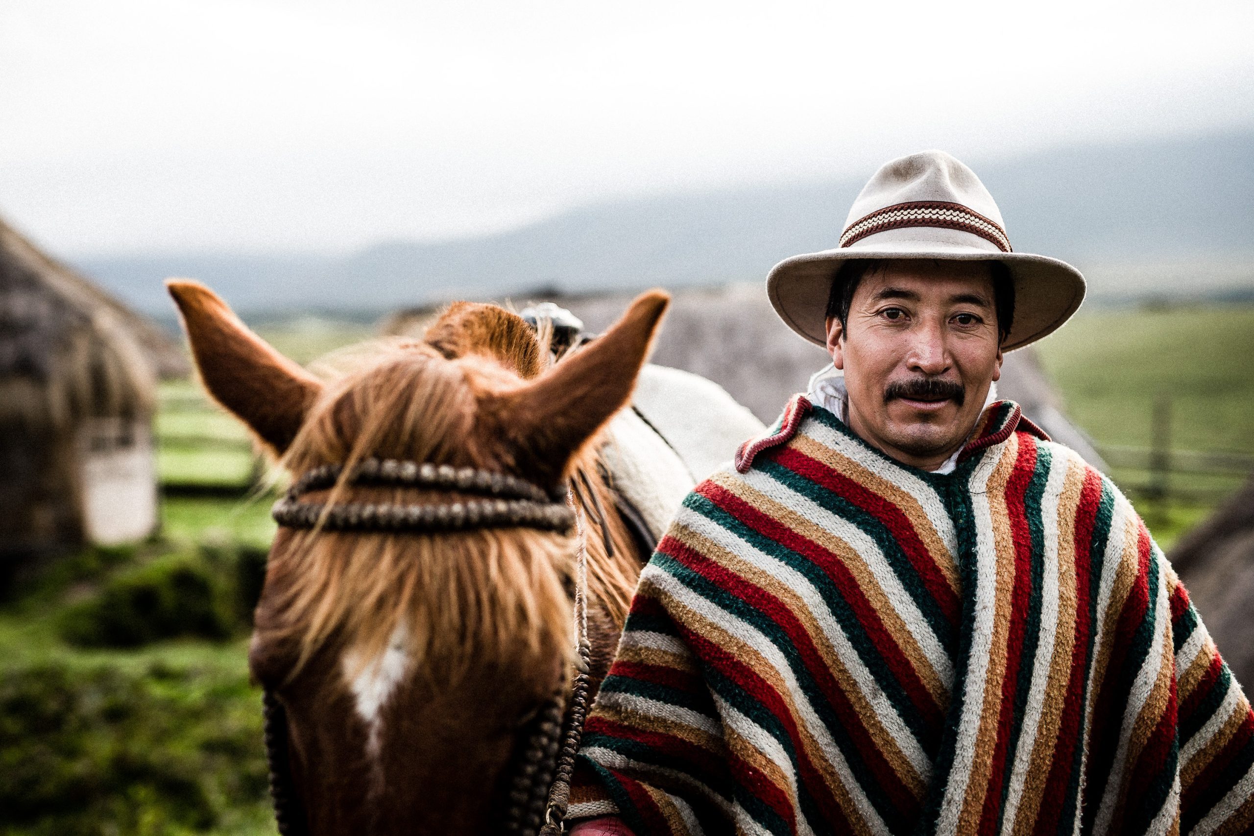 Meeting locals during the creation of Ecuador mountain bike film