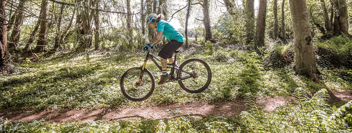 How To Bunny hop a Mountain bike.