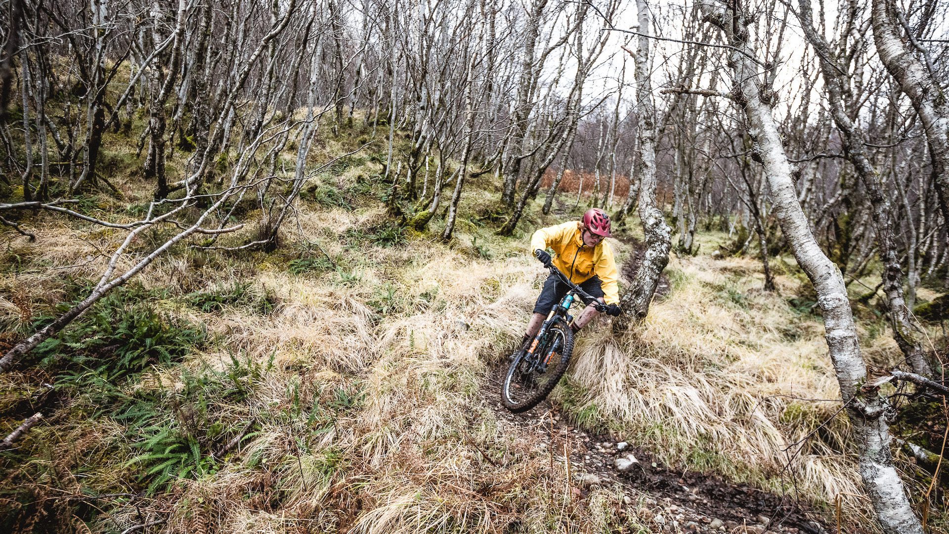 On trail with local Scottish guide Mark Clark