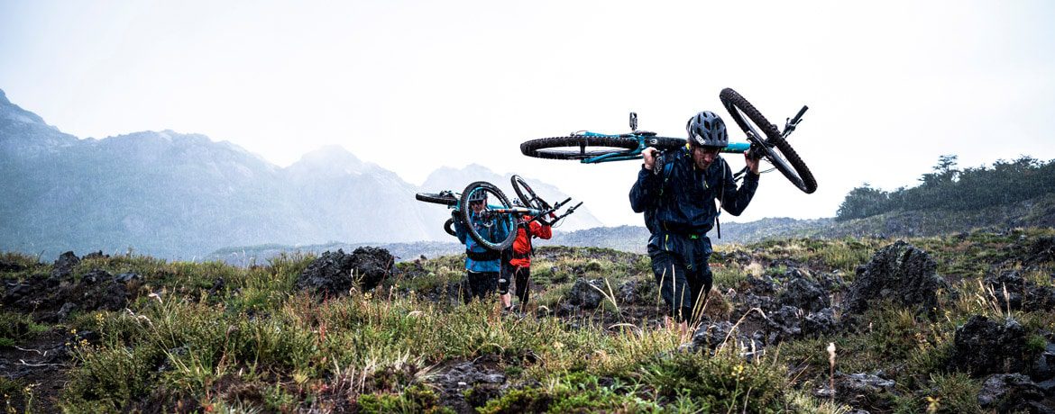 Trail hunting amongst volcanoes in Chile